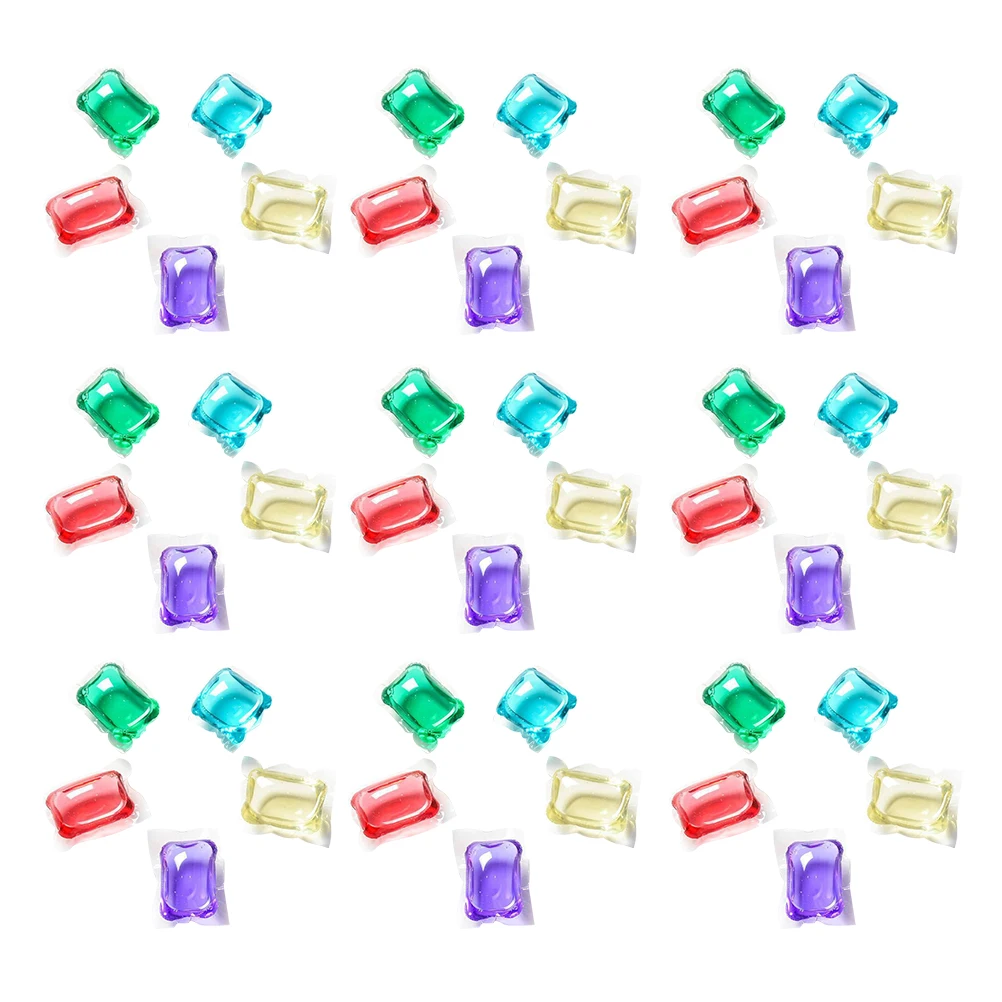 

50 Pcs Laundry Scent Booster Natural Fragrance Detergent Pacs Mite Removal Soluble Film Compact