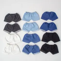 10cm Cotton Doll Clothes Fashion Mini Folded Edge Blue Jeans Pants Cotton Doll Casual Wears Trousers Dolls Clothes Accessories