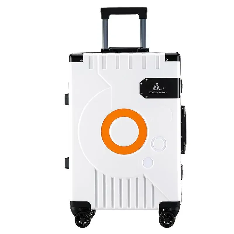 Imagem -05 - Universal Roda Tecnologia Bagagem Transporte na Mala Cabine Moldura de Alumínio Moda Trolley Case Luxo Novo 20 26