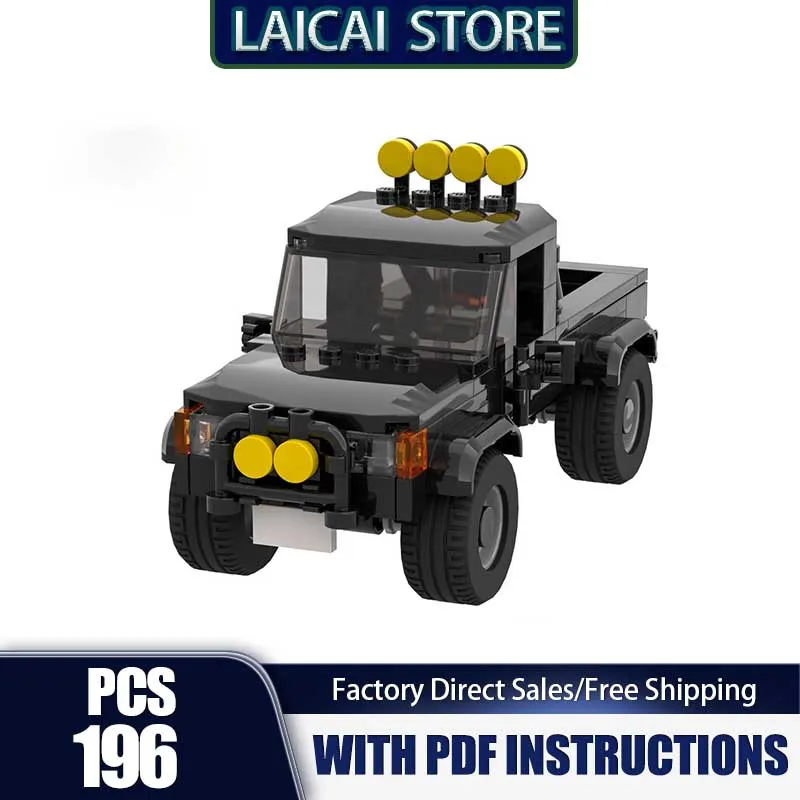 

Urban Car Model Moc Building Blocks 4X4 Pick-up Truck Technology Bricks Champion Speed Cars DIY Assembly Holiday Toy Set Gifts