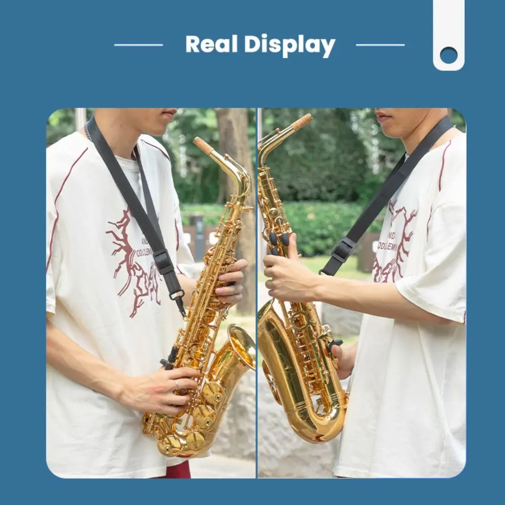 Durability Adjustable Saxophone Neck Strap Comfortable Breathable Saxophone Accessories Saxophone Neck Hanging Belt Sax Harness