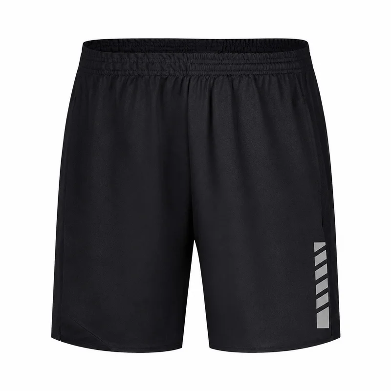 Men's Athletic Training Shorts with Pockets Quick Dry Lightweight Gym/Running Shorts Elastic Waist Reflective Detail Workout Gea