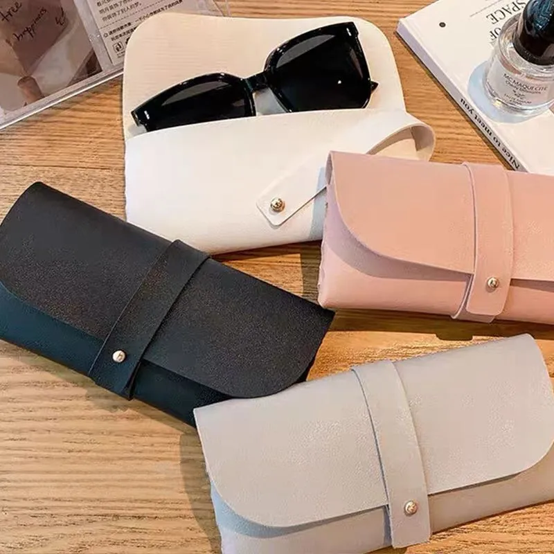 Glasses Case Women Leather Soft Glasses Bag Fashion Portable Sunglasses Box Bag Accessories Eyeglasses Case Sunglasses Box