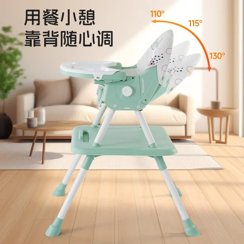 كراسي طعام للأطفال الرضع كراسي طعام متعددة الوظائف قابلة للطي ومساند ظهر للطلاب قابلة للفصل وكراسي الدراسة #5