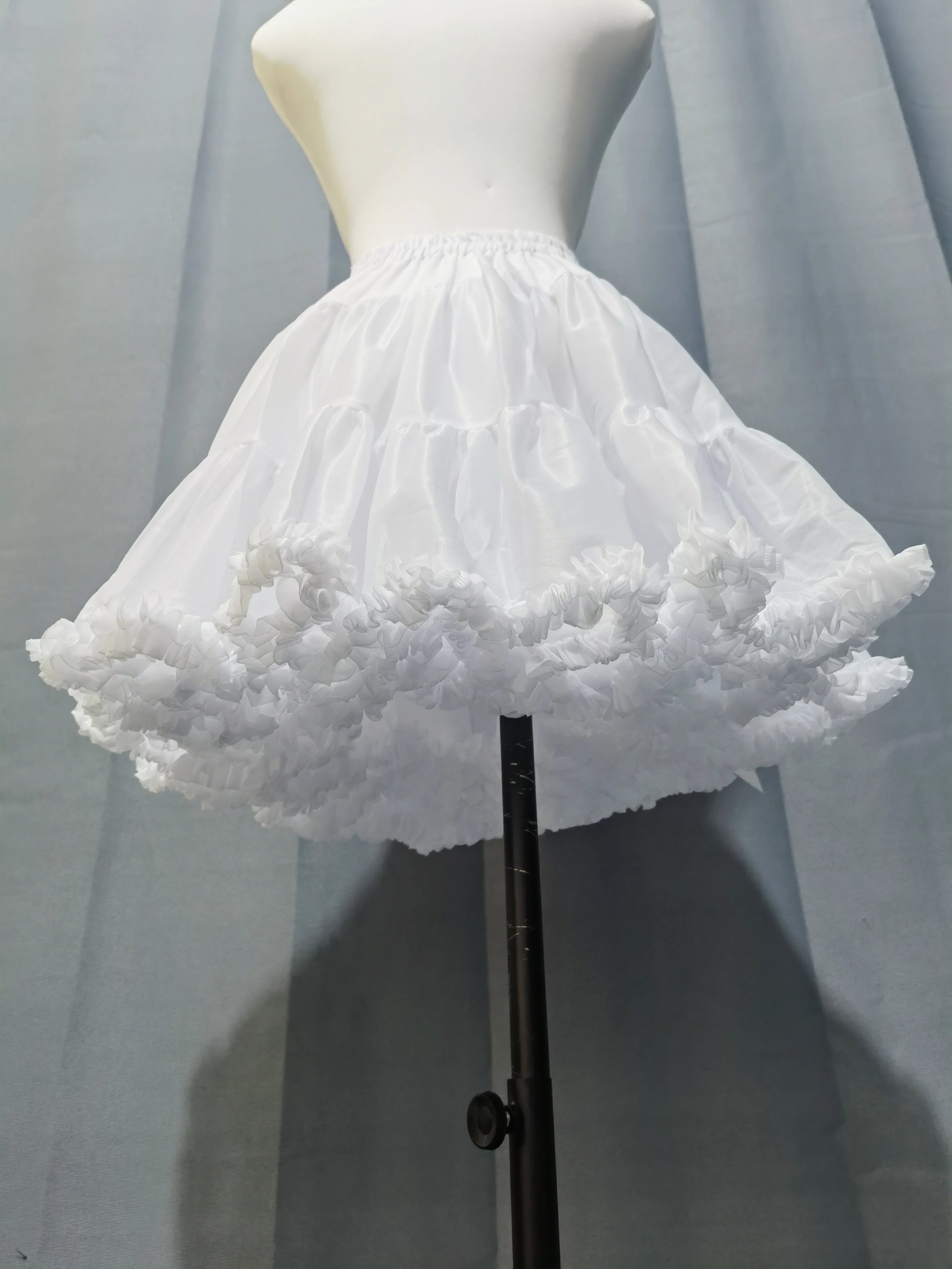 

Женские пышные юбки-пачки в стиле Лолита с цветочным узором, кринолины, подъюбники для косплея, пышные юбки-канкан для ношения под свадебными платьями