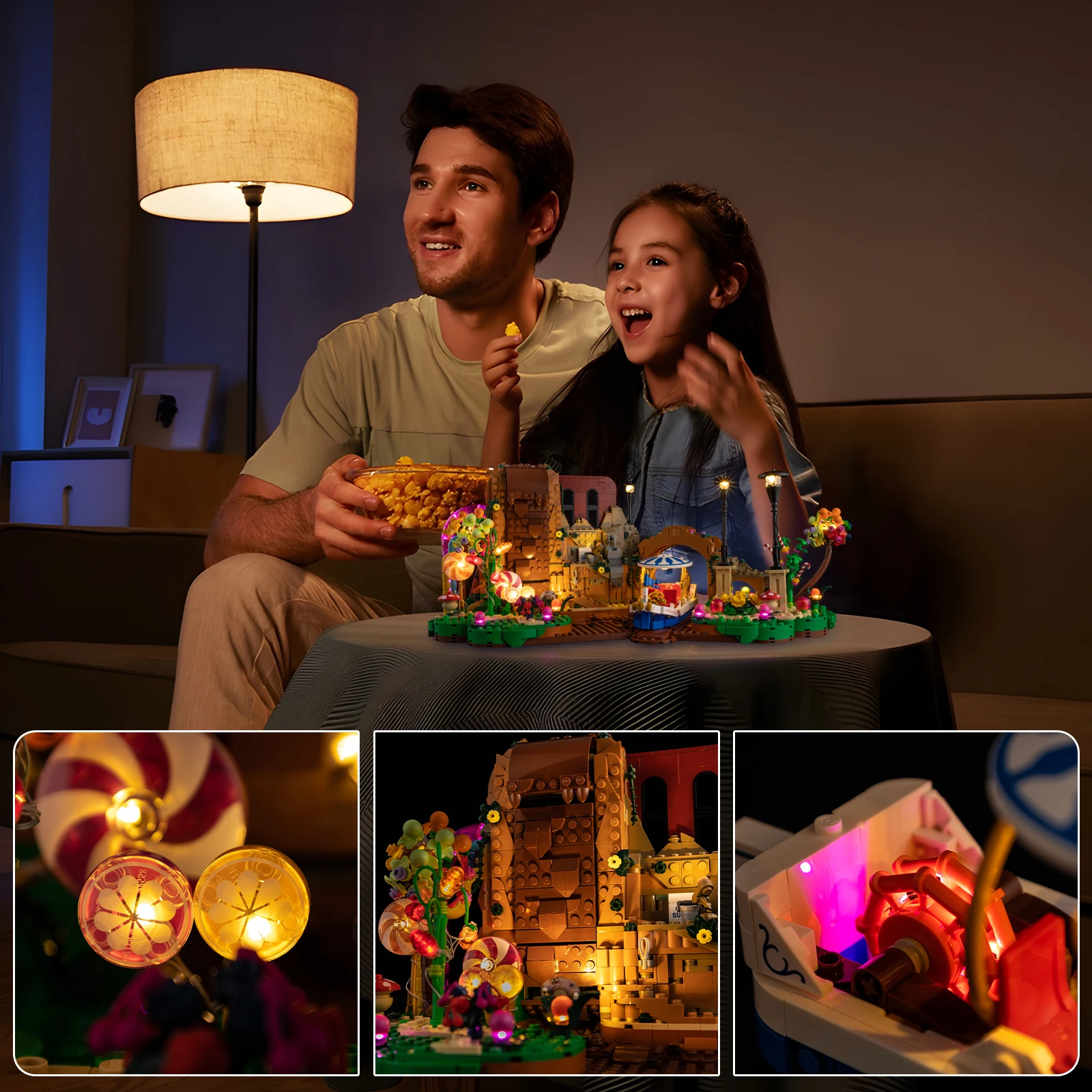 Kyglaring Led Lighting Set for Lego Willy Wonka & The Chocolate Factory 21360 Building Blocks