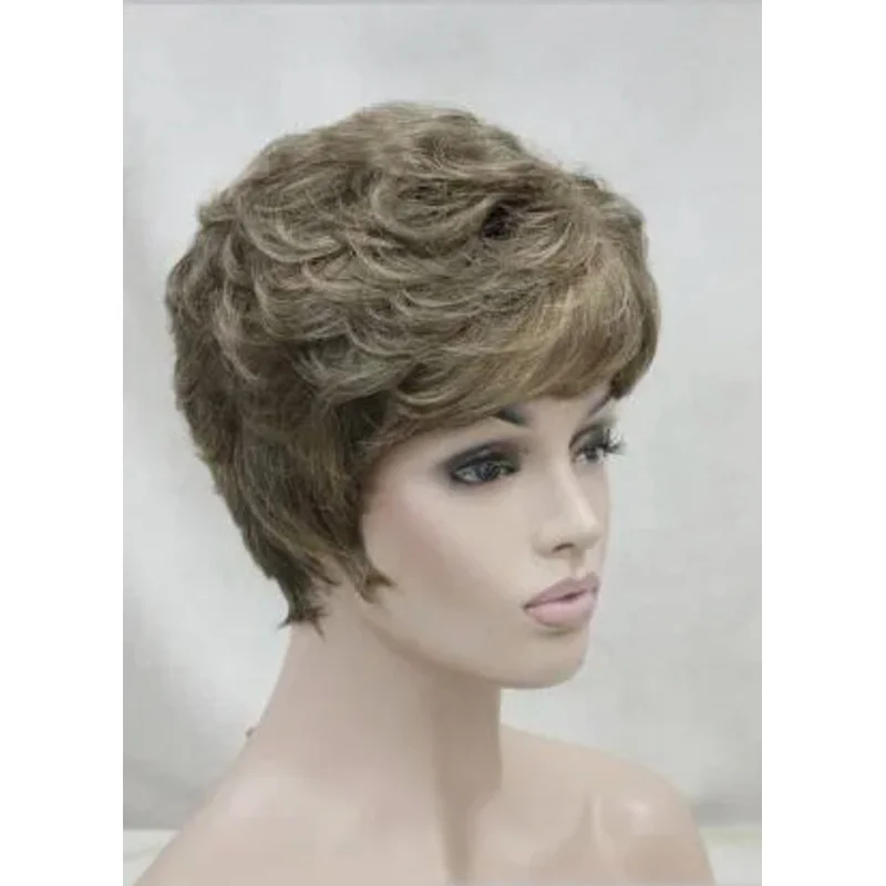 Wigs New Fashion Women Party mix Short curly Hair Wig