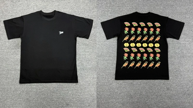 2026 New Patta T-Shirt Letter Print High-Street Male Female Couple Casual Short Sleeve T Shirts