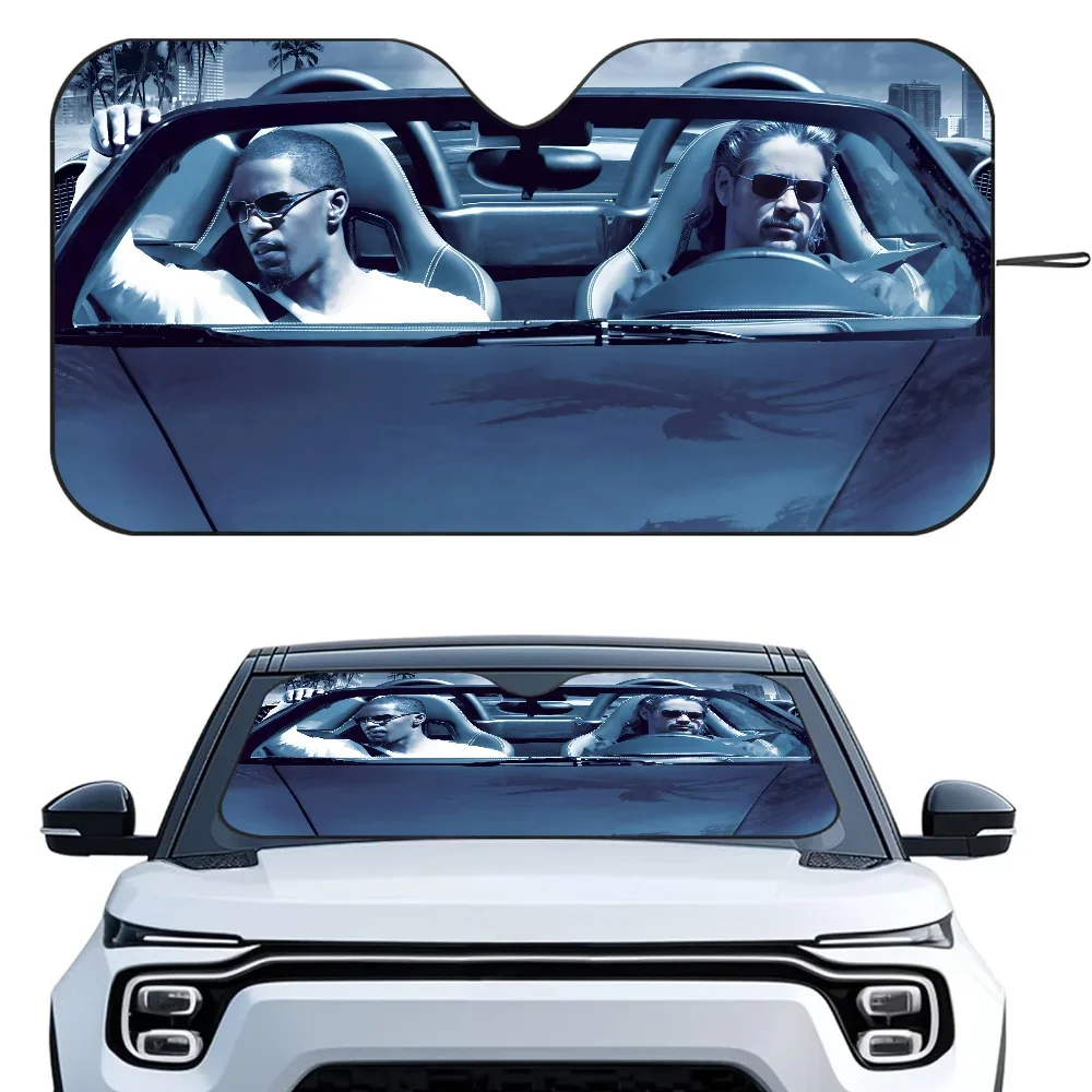 

M-Miami Vice Driving Car SunSha, теплоизоляционная алюминиевая пленка, лобовое стекло, солнцезащитные козырьки, блоки УФ-лучей, автомобильный солнцезащитный козырек