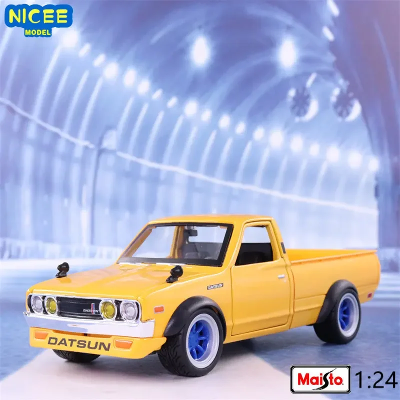 

Коллекционная модель спортивного автомобиля Maisto 1:24 1973 Datsun 620 для пикапа, Токийский дрифт, статические литые автомобили, Коллекционная модель автомобиля, игрушки B241