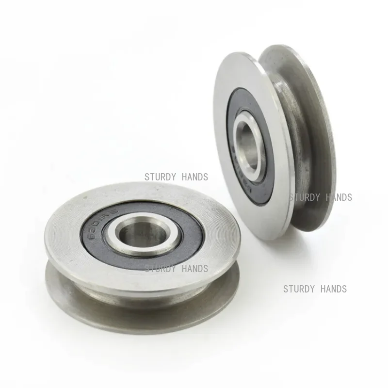 10/12 * 50 * 13mm 6301RS Bearing Steel Bearing H-groove 5cm Pulley 6mm Steel Wire Rope Lifting Wheel