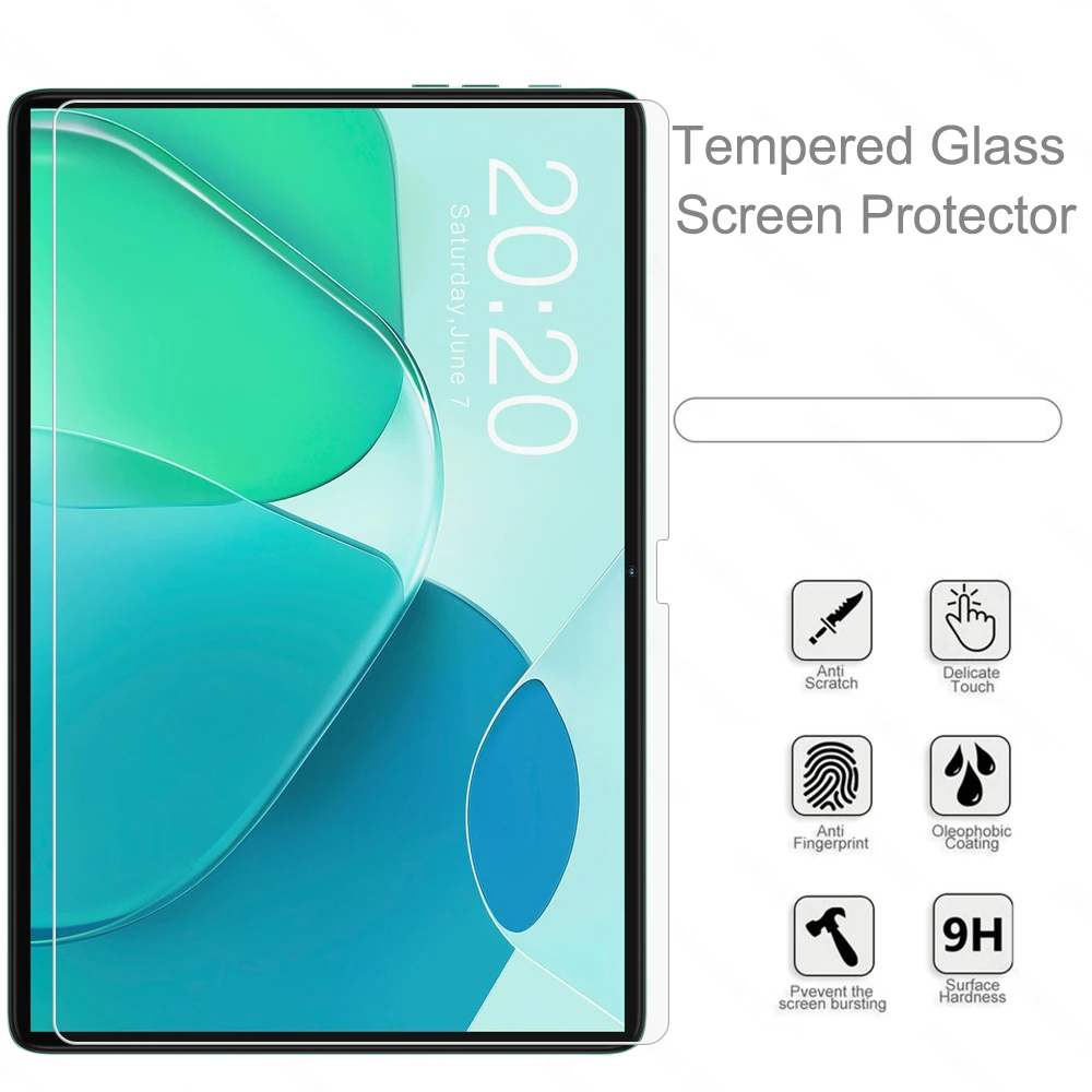 Protector de pantalla HD a prueba de arañazos, vidrio templado para Teclast P40S, tableta de película protectora de 10,1 pulgadas, Burbuja libre, 2 piezas