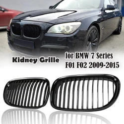 Wysokiej jakości wyścigi Grille przednia nerka grill Grill1 listwy Singel linii dla BMW F01 F02 F03 F04 740i 750i 7 serii 2009-2015