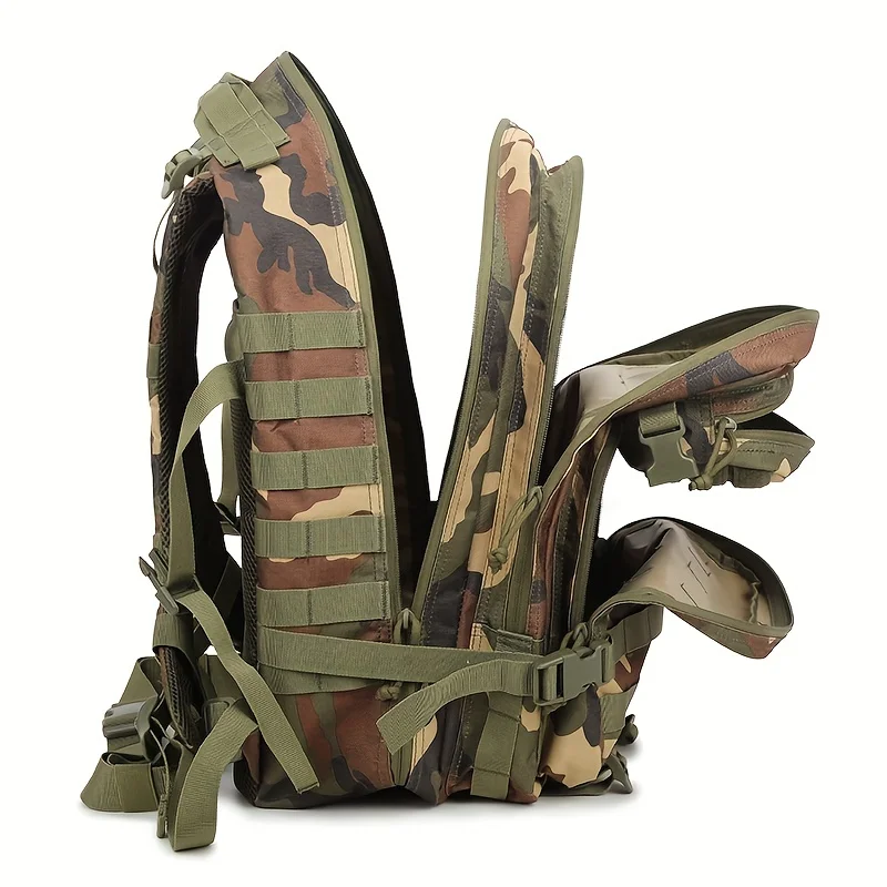 Sports outdoor army fan bag camouflage backpack 40L large capacity 3P tactical backpack