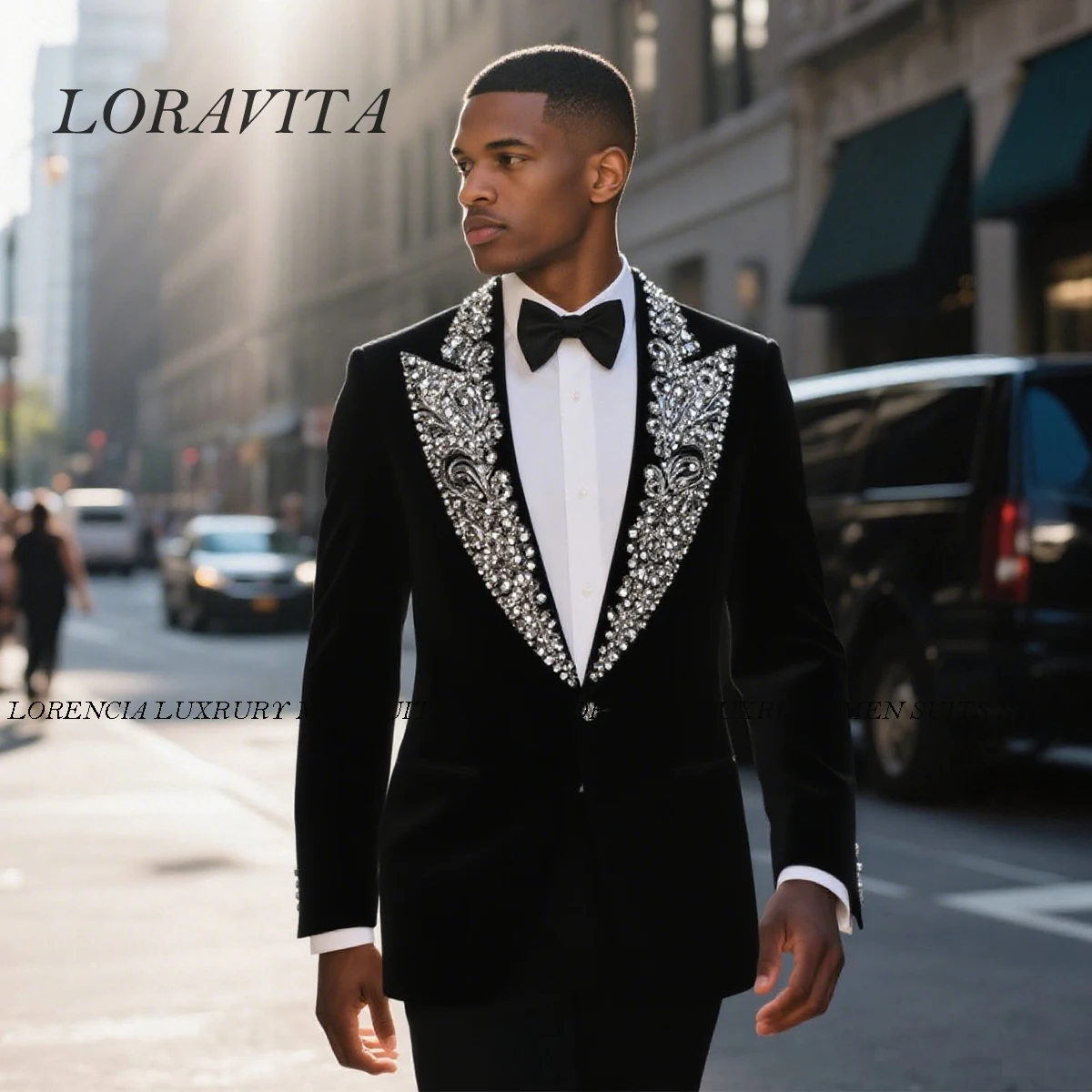 

Формальный элитный мужской костюм с бриллиантами и кристаллами по индивидуальному заказу, комплекты из 2 предметов, мужские пиджаки для жениха, облегающие свадебные смокинги, Ropa hombre