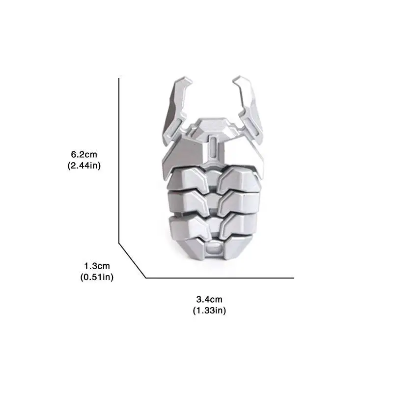Besouro edc metal clicker gangorra cartão de pressão magnética fidget controle deslizante mecânico empurrando placa moeda háptica sensorial alívio do estresse brinquedo