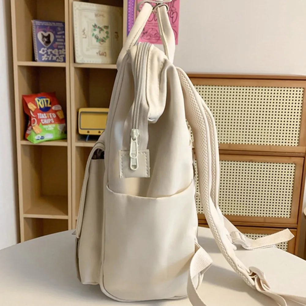 

Cute Nylon Mommy Backpack Anti Splash Water Large Capacity Baby Diaper Bag Portable Wear-resistant Mommy Shoulder Bag Travel