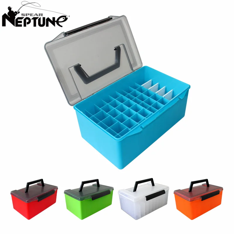 

Multifunctional Fishing Tackle Box Squid Jig Organizer Boxes Hard Bait Popper Minnow Accessories Boxes Sea Tool Case Container