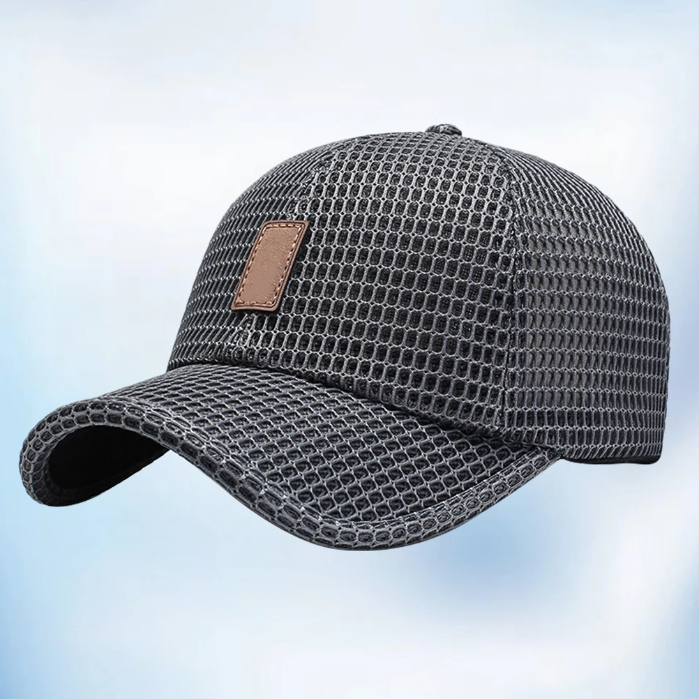 

1Pcs Dark Grey Baseball Cap Outdoor Sun Protection Casual Peaked Sports Hat Unisex Fishing Camping Hiking Biking