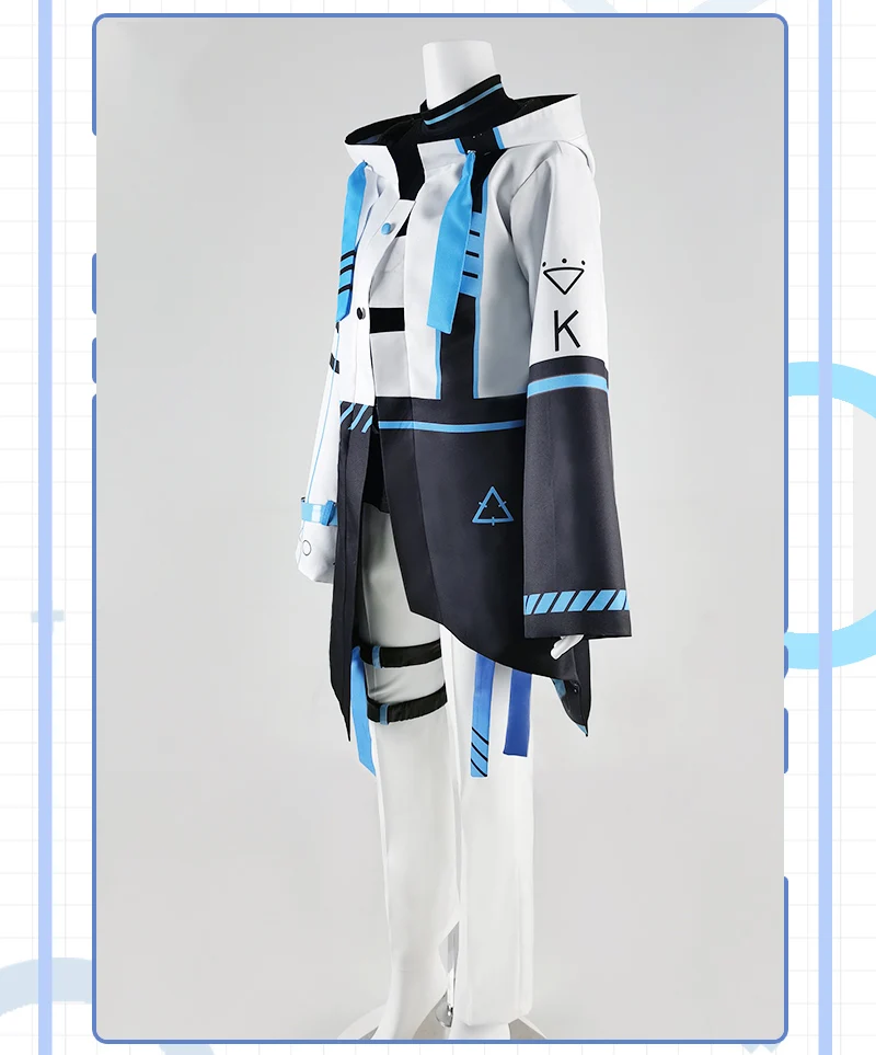 COS-KiKi Vtuber Nijisanji YouTuber Kamito Game Suit Cosplay Costume Handsome Uniform Halloween Party Role Play Outfit XS-XXL