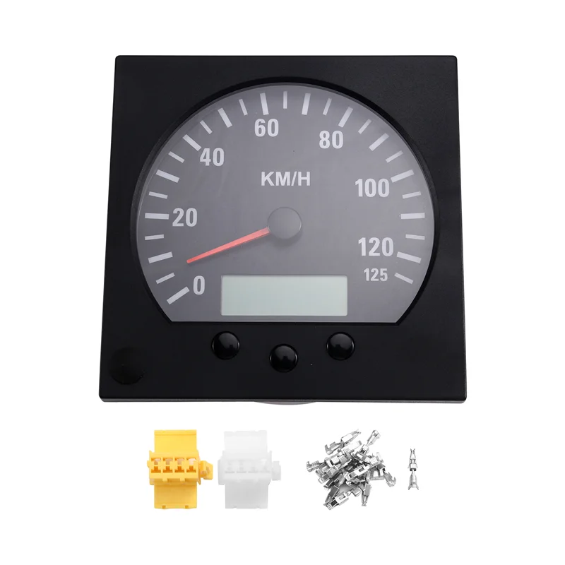 عداد المسافات للشاحنة بقطر 140 مم عالمي 0-125 كم/ساعة مع إضاءة خلفية 9-36 فولت #3