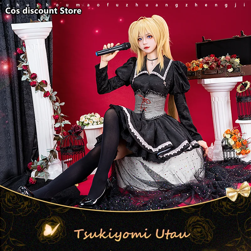 

Tsukiyomi Utau Cosplay Costume Anime Shugo Chara Cos Game Women Party Role-playing Clothing Costumes for Girls 2023 Sizes S-XL