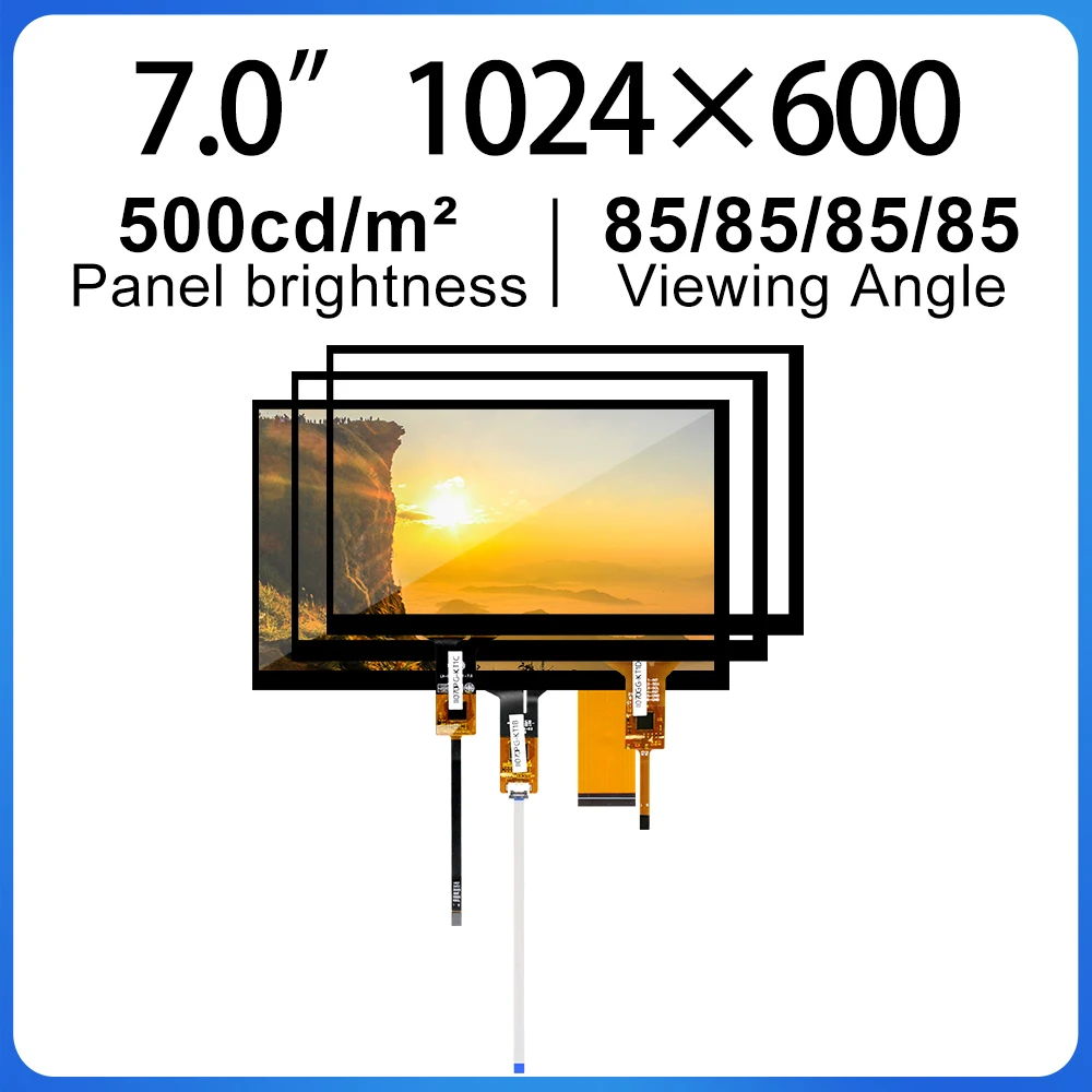 Produttori touch screen capacitivo da 7 pollici 1024*600 pannello LCD TFT modulo LCD per auto BI070YL3-K50 per Automotive