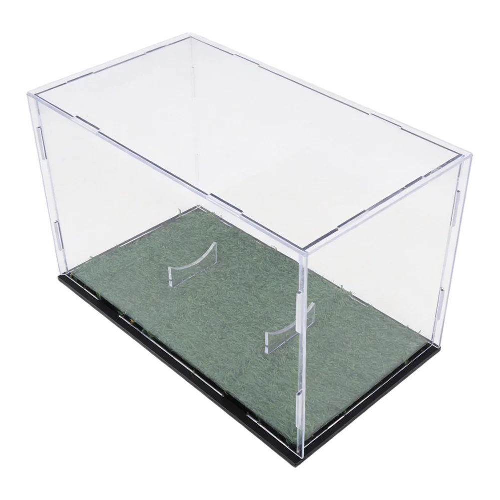 Acrylic + Plastic Football Display Case Keepsake Holder Rugby Holder Football Storage Clear Removable Dustproof Box Display Case