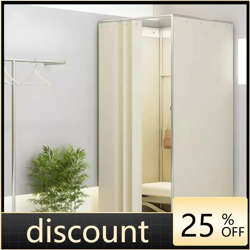 LTT clothing store movable fitting room clothing display rack activity changing room