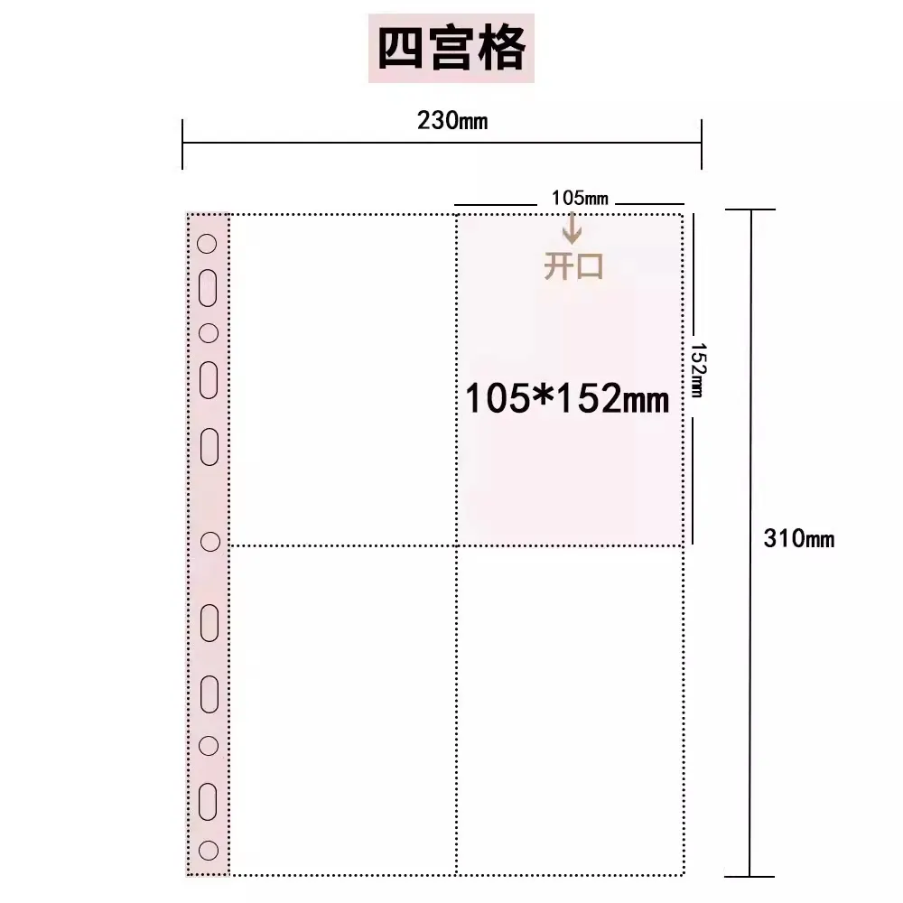 A4 Broodkaartenalbum Grote Capaciteit Hardcover 9-Vakjesmap voor Kpop Idol Fotokaarten Polaroid Postkaarten Verzamelen