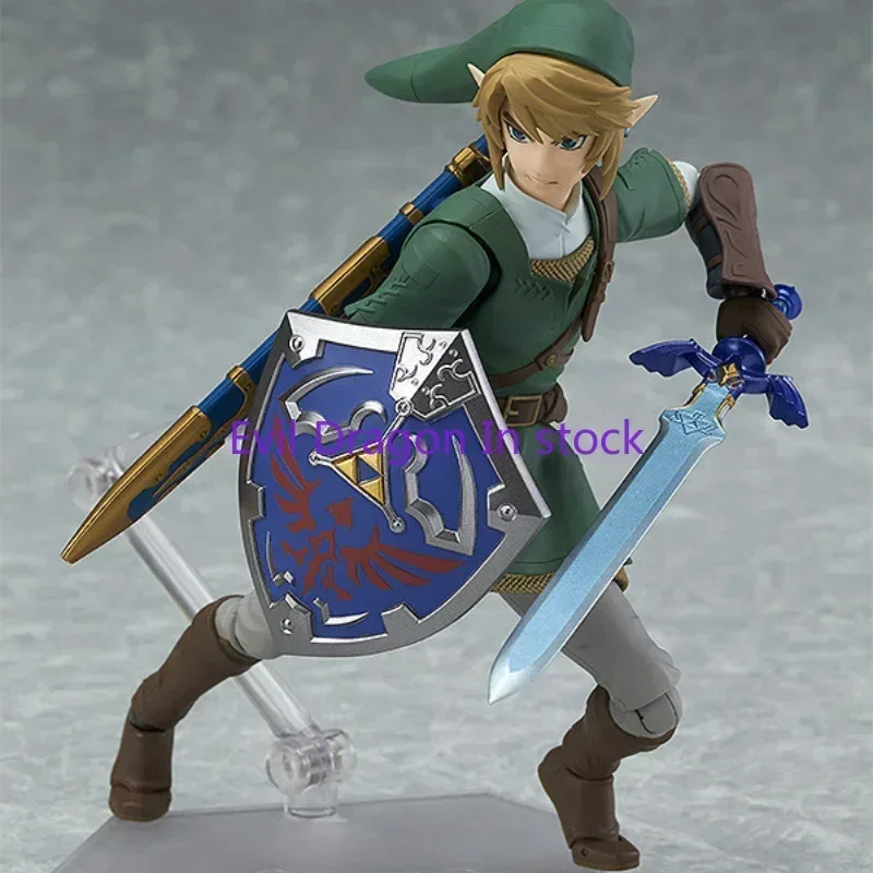 

In Stock The Legend of Zelda: Twilight Prince Figma 320 Link Action Figure PVC Joint Movable Collectible Model Toy Gift