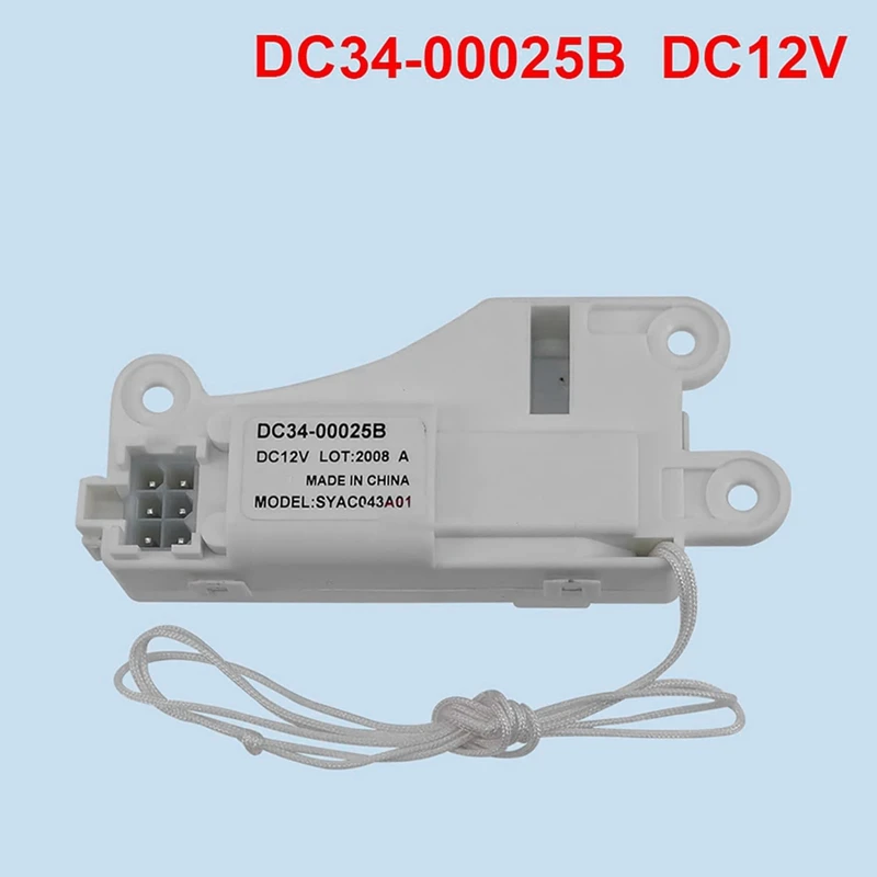 DC34-00025B Washing Machine Door Lock Switch Washer Door Lock Switch DC12V Replacement For Samsung Washing Machine