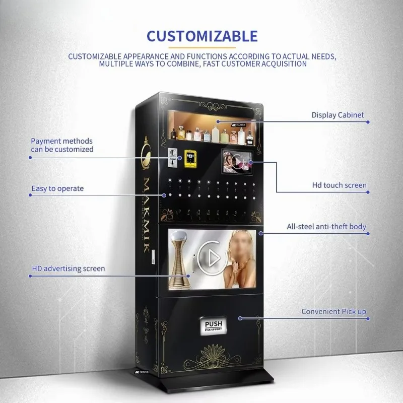 

Luxury Smart Fragrance Dispenser Perfume Spraying Machine for Exclusive VIP Lounges with Perfume Samples Vending Function