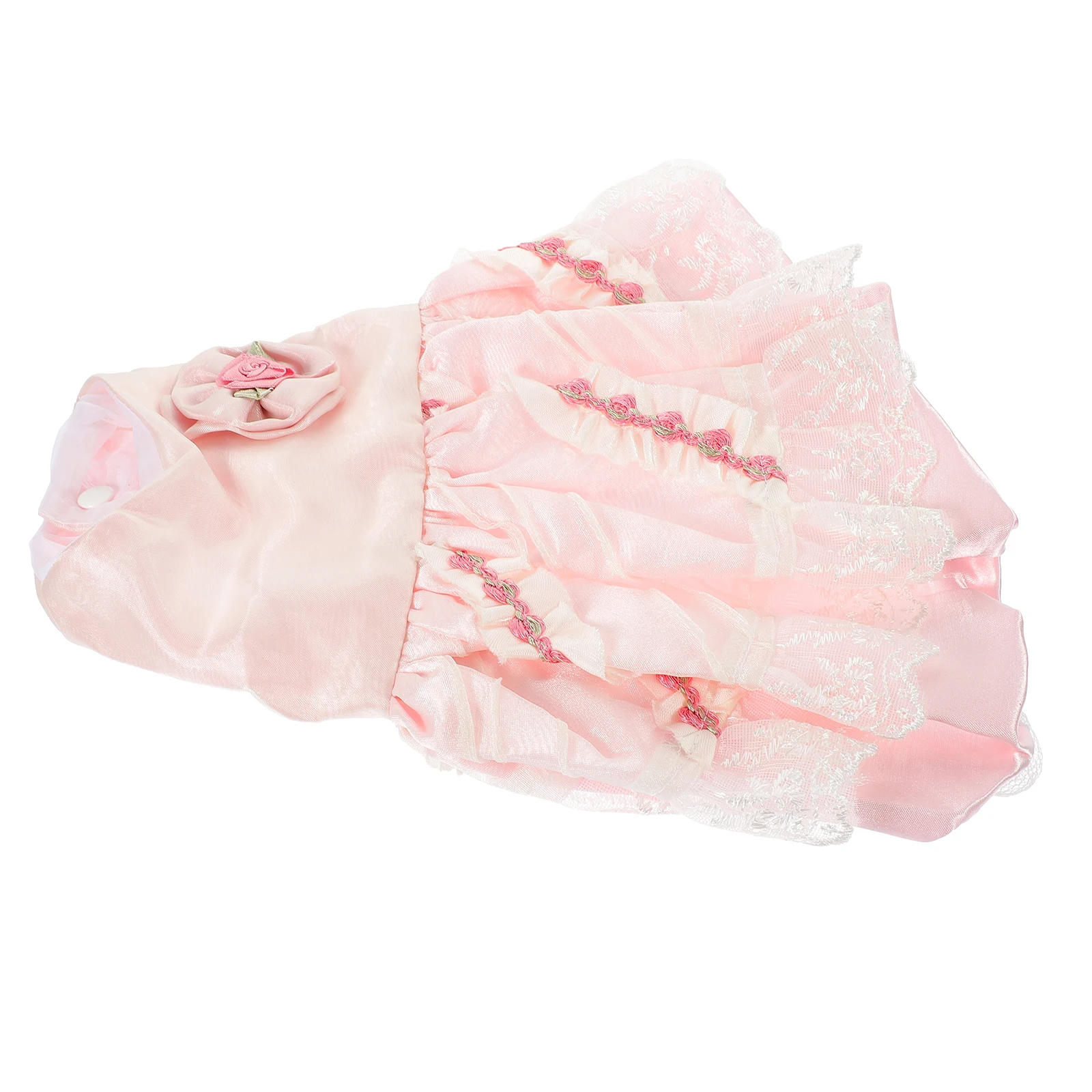 

Puppy Rose Wedding Dress Dog Skirt Satin Mesh Pet Clothes Formal Dress Party Dog Skirt Clothing Pet Clothes