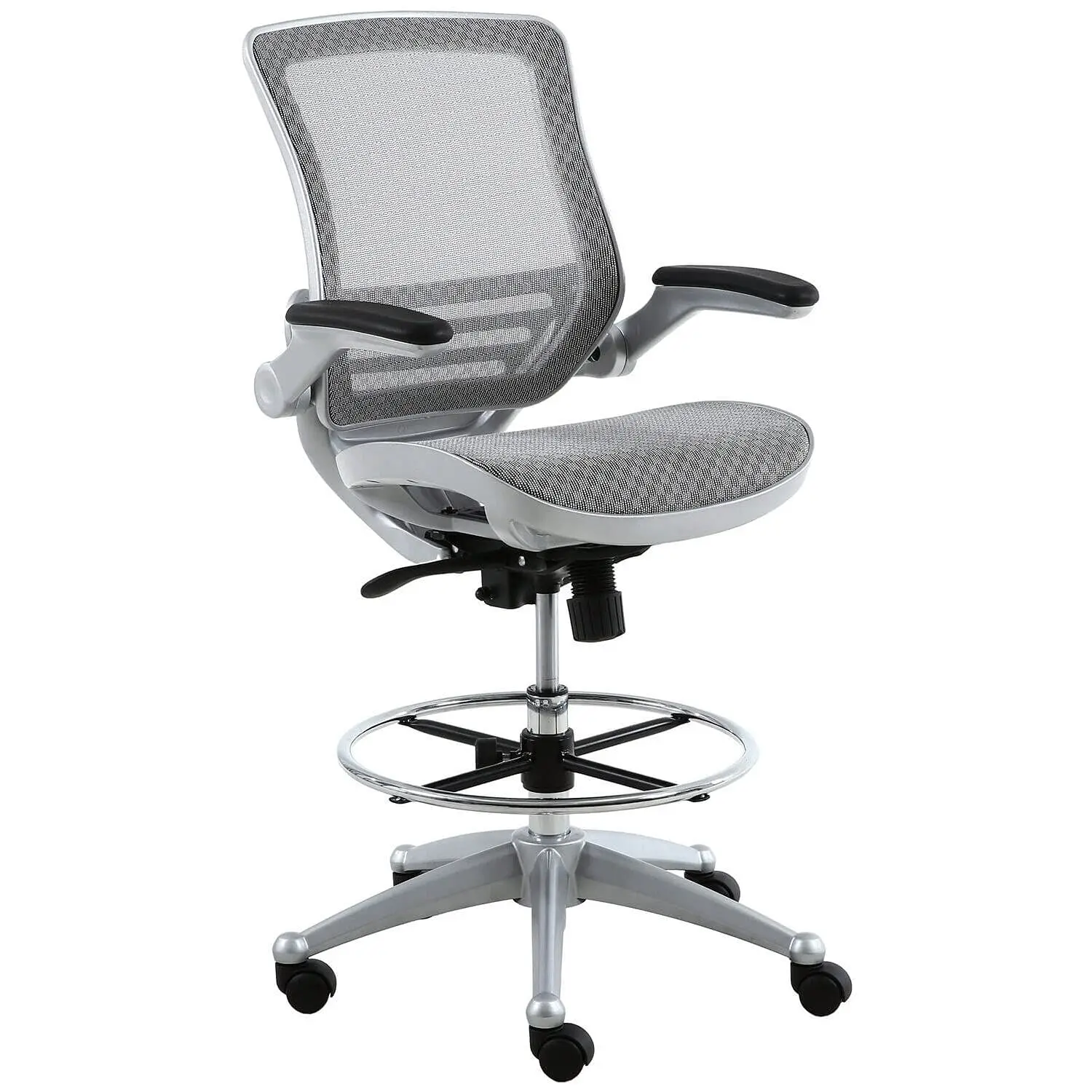 Evolve All Mesh Heavy Duty Drafting Chair - Platinum Finish, Customized