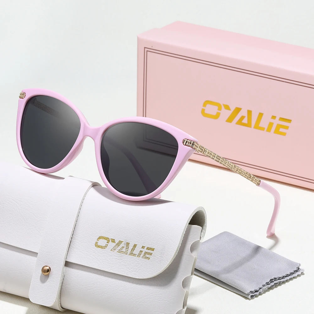 Oyalie Modische Cat-Eye-Sonnenbrille für Damen, mit einem Retro-Design, aber stilvoll, kann die Gesichtskonturen effektiv betonen, eignet sich für verschiedene Gesichtsformen und lässt sich leicht zu