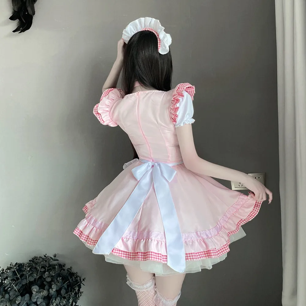 Lolita Halloween Cosplay Japanese Kawaii Cat Maid Outfit Sweet Soft Girl Ruffle… - Image 5