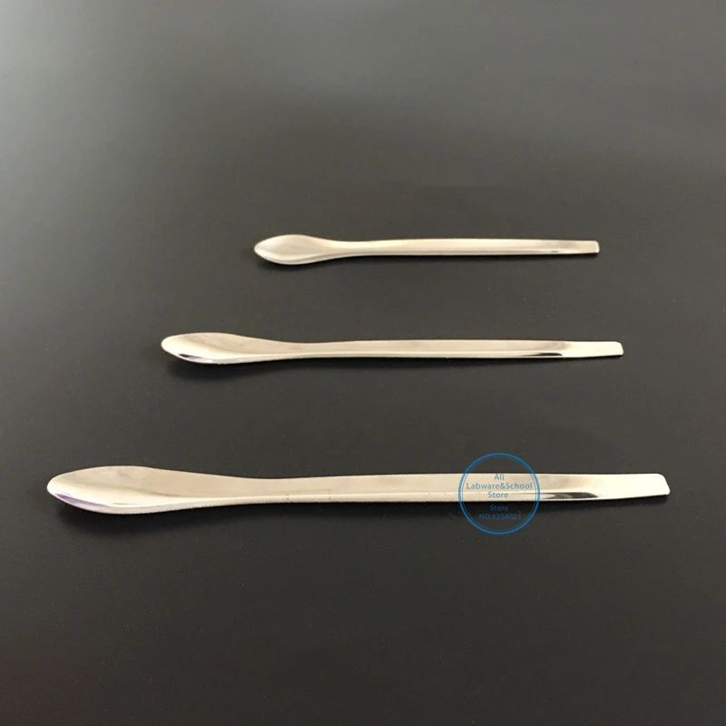 3 Stks/set (10/12/14Cm) lab Rvs Medicinale Sample Wegen Lepel In School Experiment Apparatuur