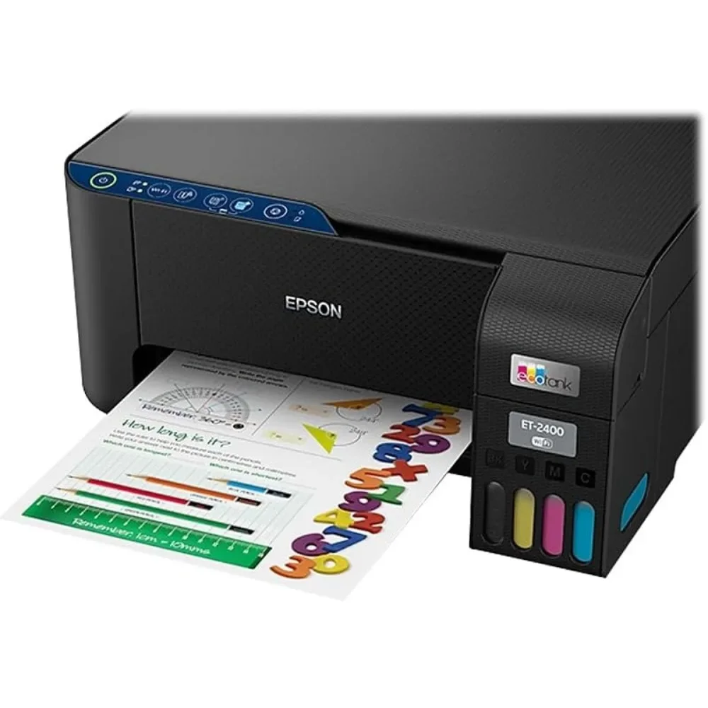 for ET-2400 Wireless Color All-in-One Cartridge-Free Supertank Printer with Scan and Copy – Easy, Everyday Home Printing