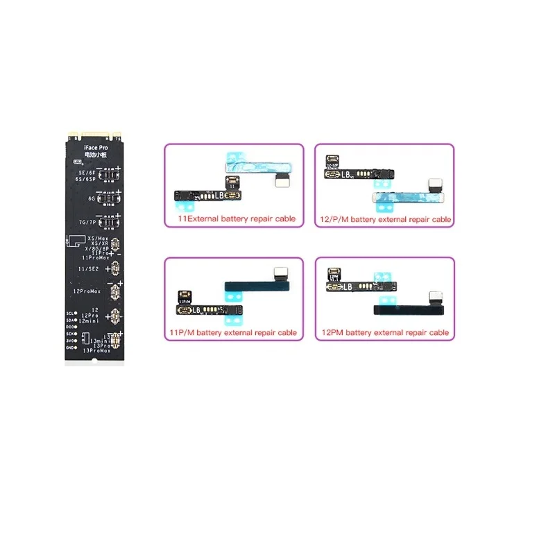 Luban Battery Cell Flex Cable for iPhone 11 12 Pro Max Mini Repair Replacement Tag On Battery Health Data Pop Ups Error Repair