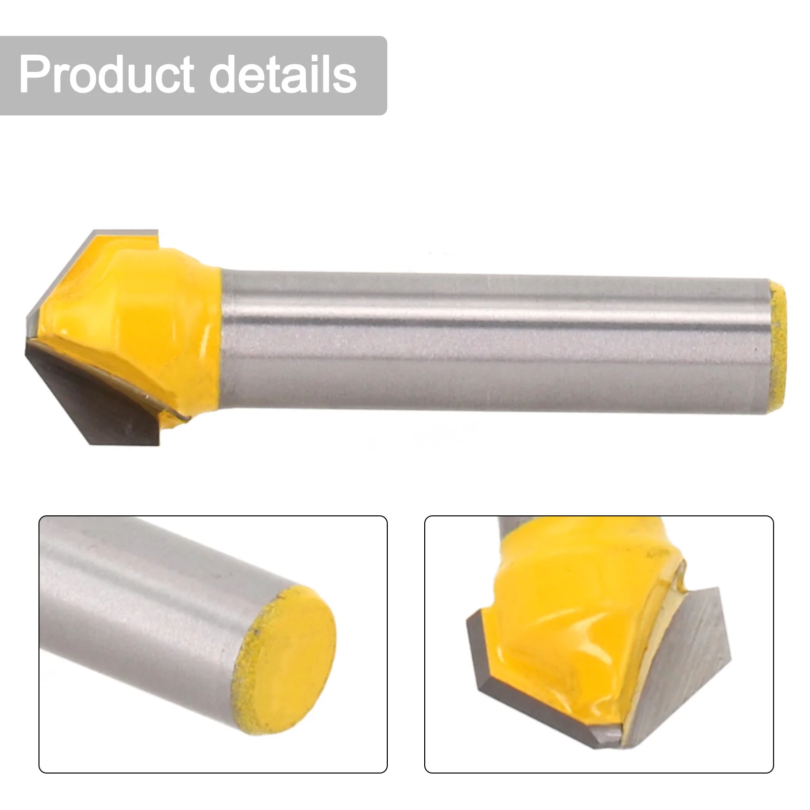 Carbide Degree V Shaped Mm 108/135 Degree 8mm Shank V-shaped Double Edged Cutting Design Resistance To Bending