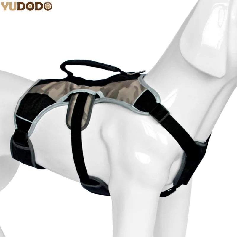 YUDODO Harness straps Professional Nylon Large Dog Training Harness Outdoor Safety Reflective Adjustable Quick Control Harnesses