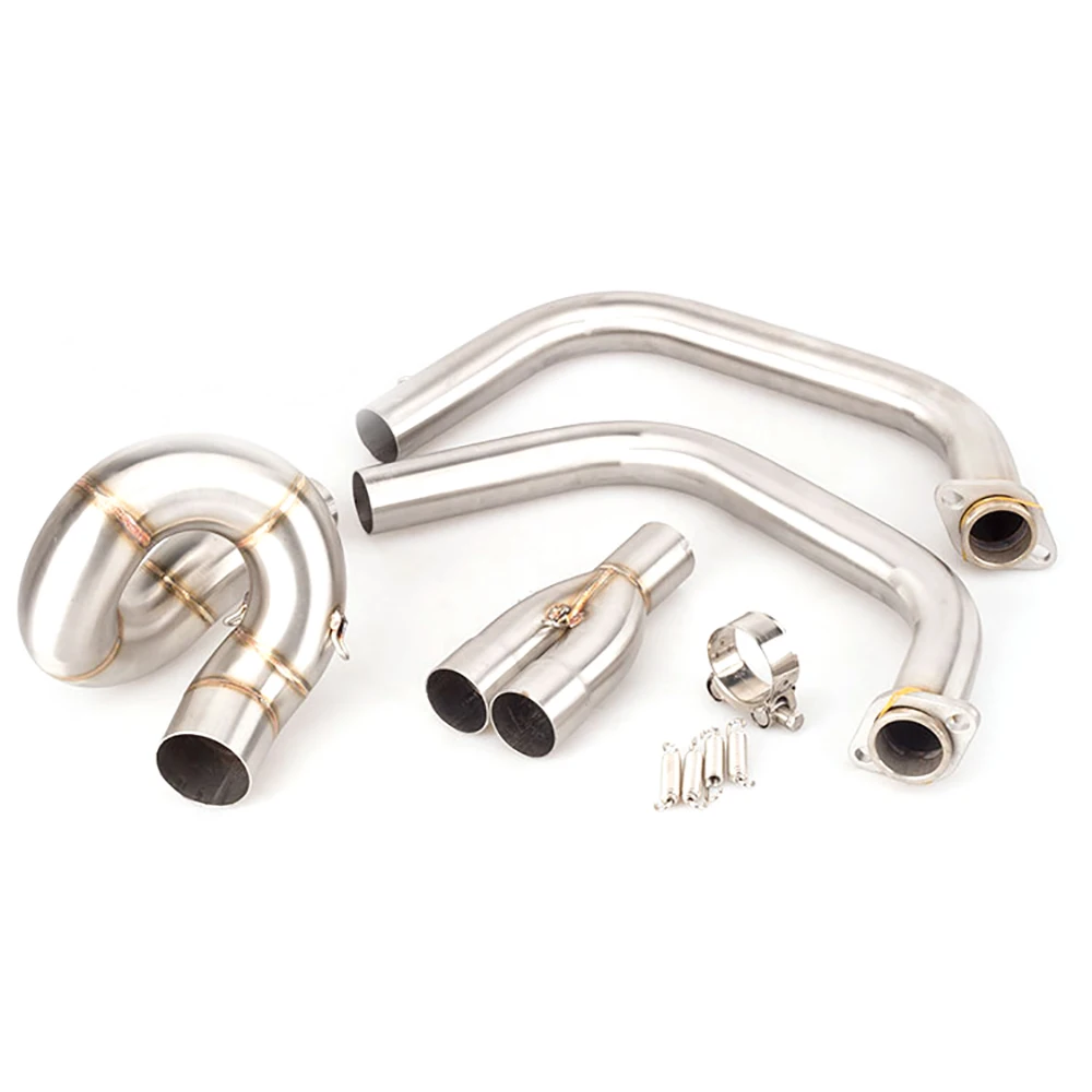 Z650 Exhaust System Motorcycle Stainless Steel Exhaust Full System Pipe Muffler Connector 51mm Outlet Without Muffler For Z650