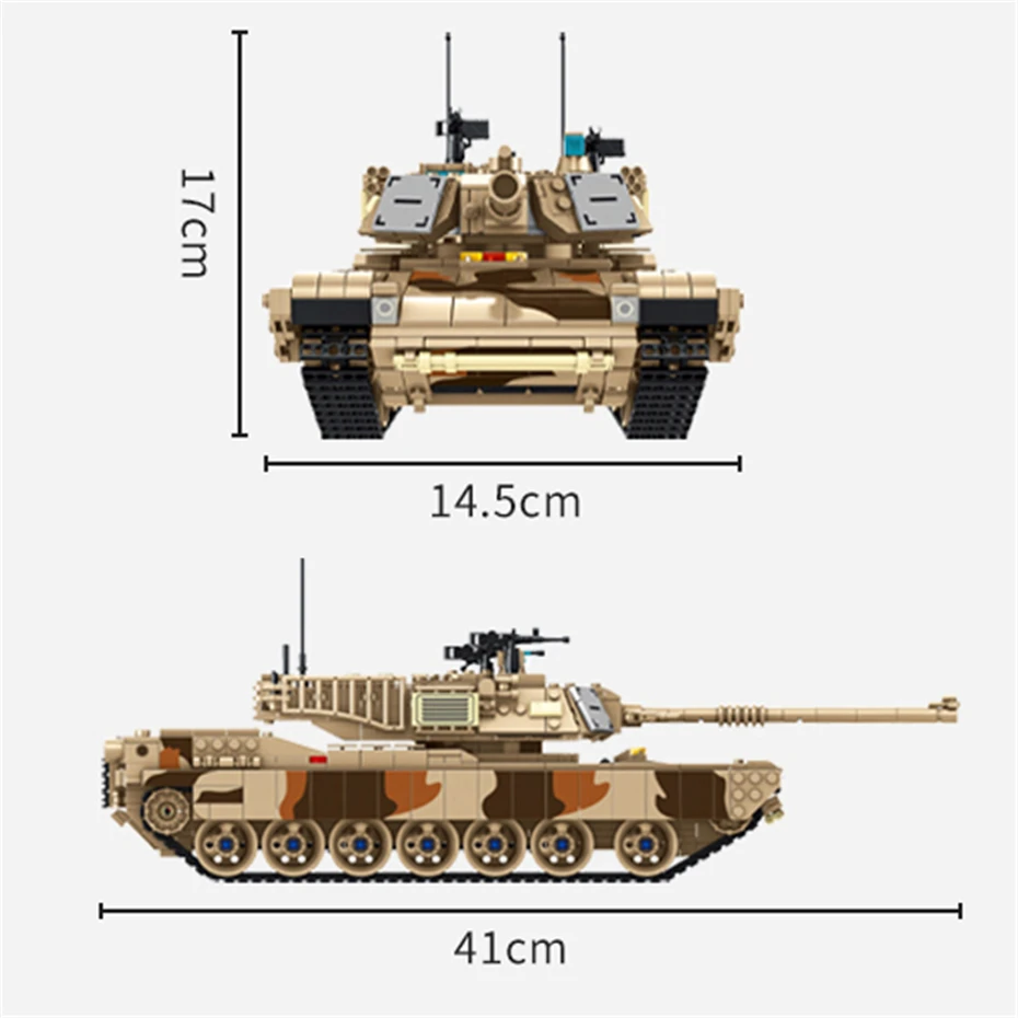 ทหาร 1:28 M1A2 Abrams รถถัง Series Building Blocks อิฐรุ่น MOC กองทัพอาวุธทหารชุดเด็กของเล่นเด็กของขวัญ