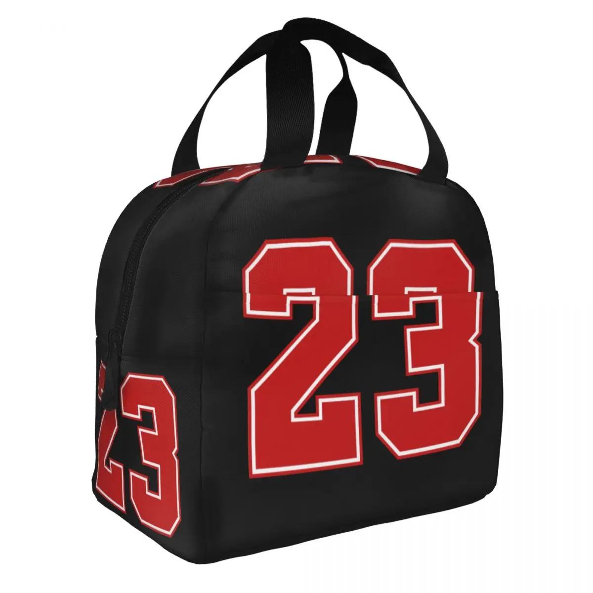 Klassische 23-Zahlen-Basketball-Lunchtasche, warme, kühlere, isolierte Lunchbox für Damen, Kinder, Schule, Essen, Picknick, Tragetasche
