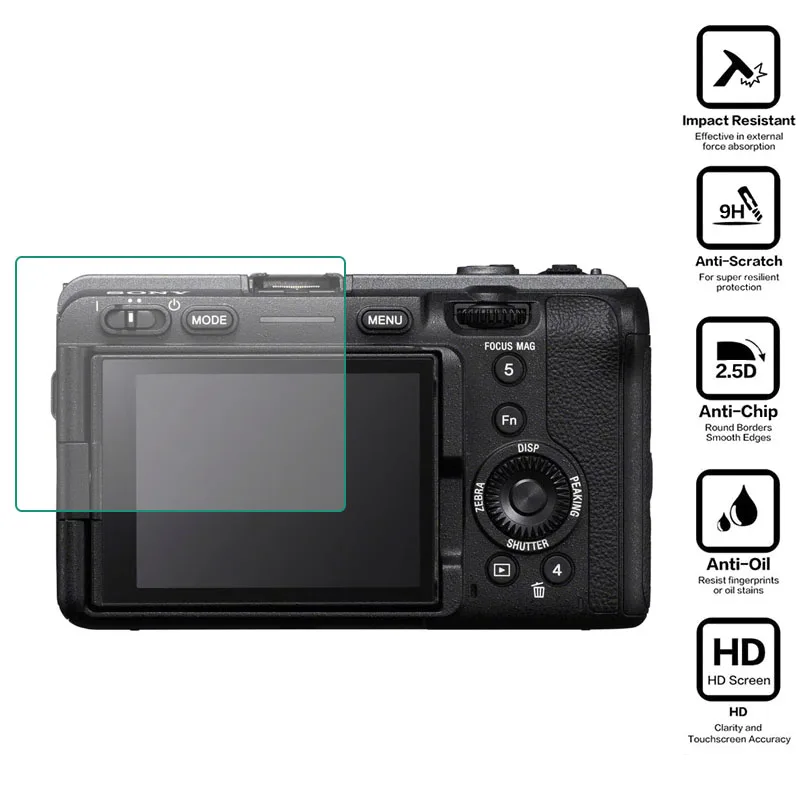 Hard Tempered Glass Protective Film For Sony FX30 FX30B ILME-FX30/FX30B Camera LCD Screen Protector Cover Protection Accessories