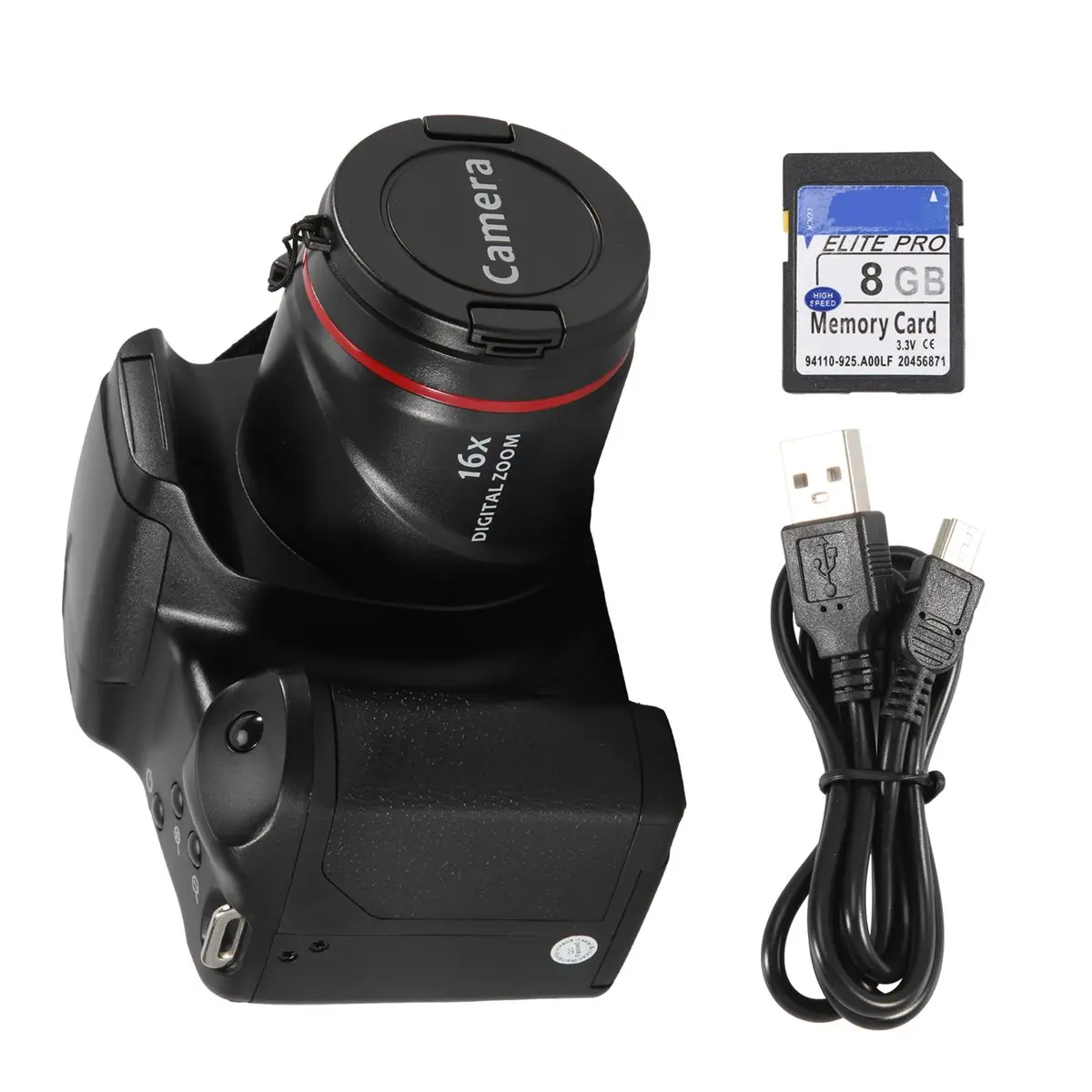 【~ New A88T】Digital Camera Vlog Camera Photography 16X Digital Zoom 720P HD SLR Camera Photo Cameras for Live Stream