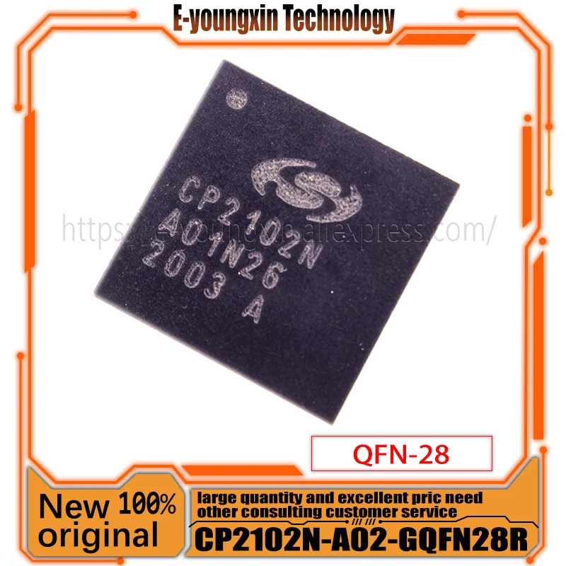 

(5-20piece)100% New CP2102N-A02-GQFN28R CP CP2102 CP2102N CP2102N-A CP2102N-A02 CP2102N-A02-GQFN28 IC USB TO UART BRIDGE QFN-28