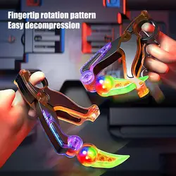 3D Gravity Toy Knife Fidget Toy With Light-up And Retractable 3D Gravity Radish Stress Toys Fidgets For Kids And Adults Fidget