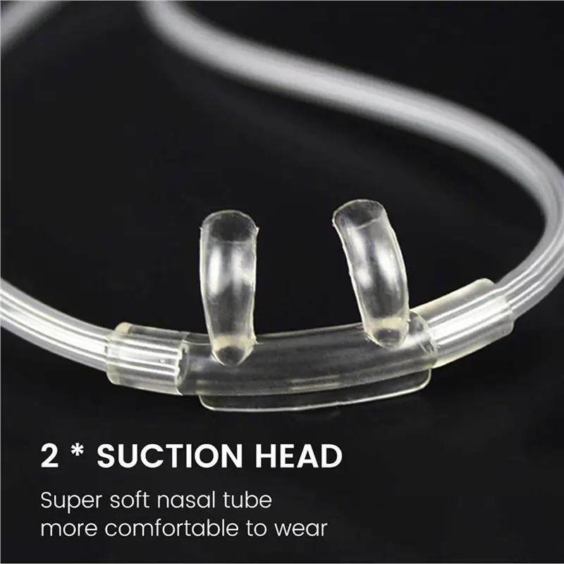 10-Pack Disposable Nasal Cannula Oxygen Tubes, 2M Lengths